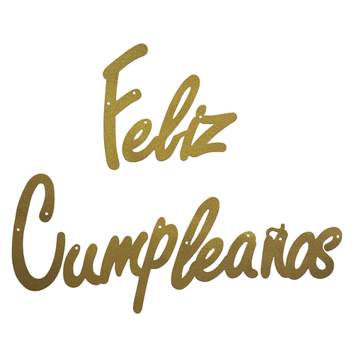 Guirnalda Feliz Cumpleaños Glitter Colores Big Party