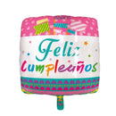 Globo Metalico Feliz Cumple Cuadrado 46 Cm Big Party