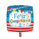 Globo Metalico Feliz Cumple Cuadrado 46 Cm Big Party