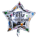 Globo Metalico Feliz Cumple Estrella 46 Cm Big Party