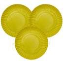 Plato Carton Amarillo 23 Cm 10 Unidades Cory