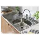 Lavaplatos Sobreponer Derecho 1 Cubeta(S) 50X14.6X80 Cm Acero Inoxidable