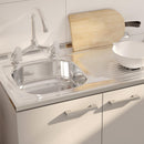 Lavaplatos Sobreponer Derecho 1 Cubeta(S) 50X14.6X80 Cm Acero Inoxidable