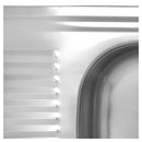 Lavaplatos Sobreponer Derecho 1 Cubeta(S) 50X14.6X100 Cm Acero Inoxidable