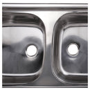 Lavaplatos Sobreponer Derecho 2 Cubeta(S) 50X14.6X120 Cm Acero Inoxidable