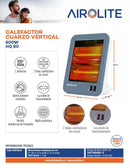 CALEFACTOR CUARZO VERTICAL 800W HQ80