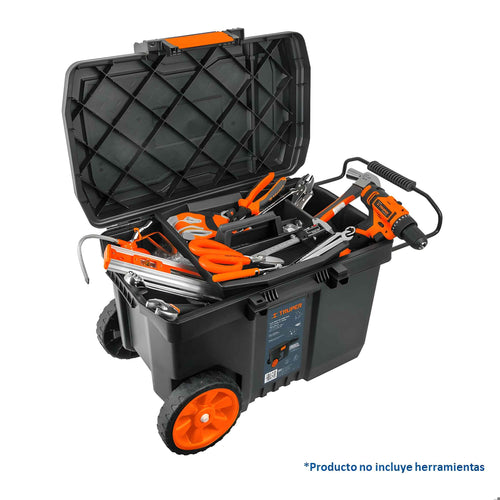 Caja de Herramientas con Ruedas 23" / 57L - Truper
