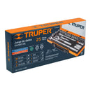 Juego de dados 1/2" 25 piezas, mixto - Truper