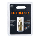 Acople rapido tipo F 1/4" NPT Macho - Truper