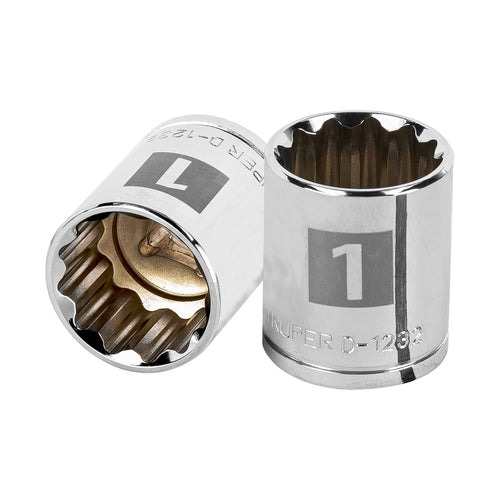 Dado Poligonal Pulgadas Cuadrante 1/2" 1" - Truper
