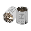 Dado Poligonal Milimetrico Cuadrante 1/2" 24mm - Truper