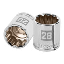 Dado Poligonal Milimetrico Cuadrante 1/2" 28mm - Truper