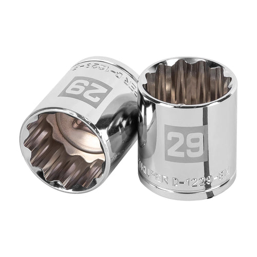 Dado Poligonal Milimetrico Cuadrante 1/2" 29mm - Truper