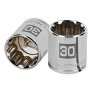 Dado Poligonal Milimetrico Cuadrante 1/2" 30mm - Truper