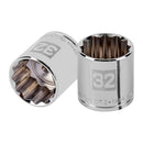 Dado Poligonal Milimetrico Cuadrante 1/2" 32mm - Truper