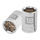 Dado Hexagonal Milimetrico Cuadrante 1/2" 18mm - Truper