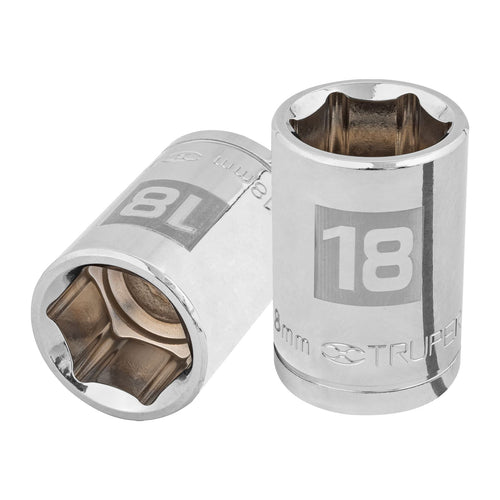Dado Hexagonal Milimetrico Cuadrante 1/2" 18mm - Truper