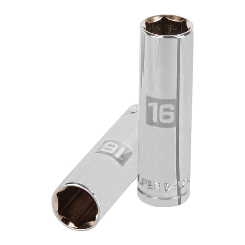 Dado Hexagonal Milimetrico Cuadrante 1/2" Largo 16mm - Truper