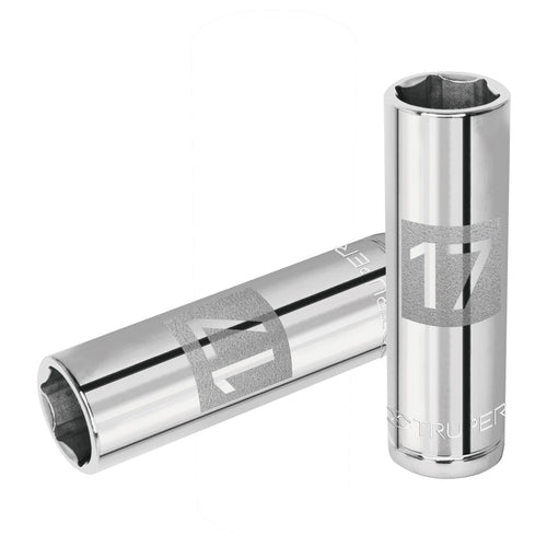 Dado Hexagonal Milimetrico Cuadrante 1/2" Largo 17mm - Truper