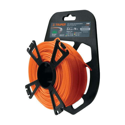 Nylon para Orilladora 2.4mm*78mts - Truper