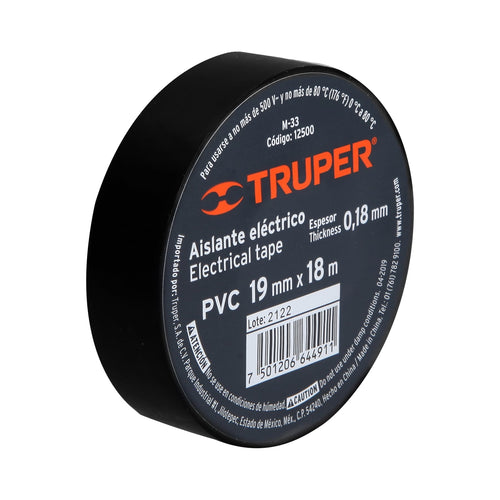 Huincha Aisladora 18mts Negro - Truper