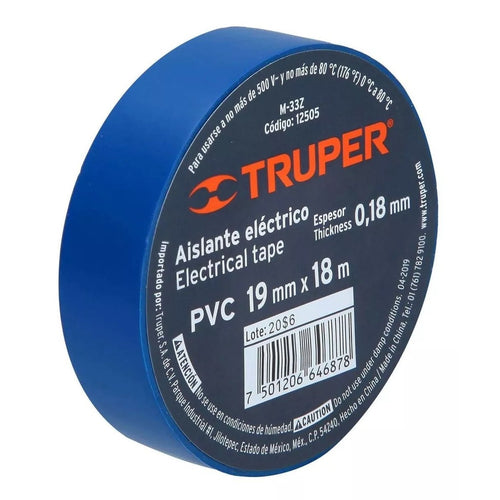 Huincha Aisladora 18mts Azul - Truper