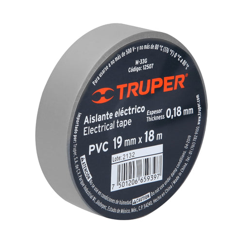 Huincha Aisladora 18mts Gris - Truper