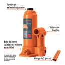 Gata Hidraulica tipo Botella 4 ton - Truper