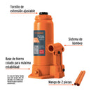 Gata Hidraulica tipo Botella 8 ton - Truper