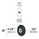 Rueda para carro/yegua solida 10" / 130kg - Pretul
