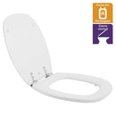 Asiento Wc Cuadrado Madera Blanco
