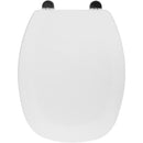 Asiento Wc Cuadrado Madera Blanco