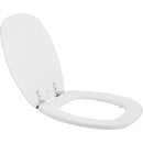 Asiento Wc Cuadrado Madera Blanco