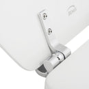 Asiento Wc Cuadrado Madera Blanco