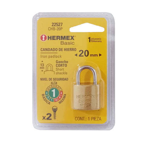 Candado de Hierro 20mm - Hermex