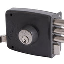 Cerradura Sobreponer 2201 - 3 Pitones/Pitón Central Anticorte - Puerta