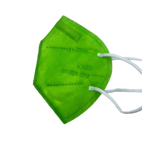 Mascarilla Protectora KN95 Colores Verde 10un. - Generico