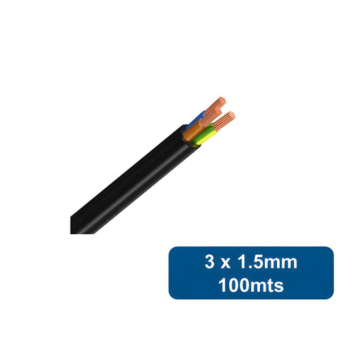 Cordon RVK Negro 100mts 3x1.5mm - Generico