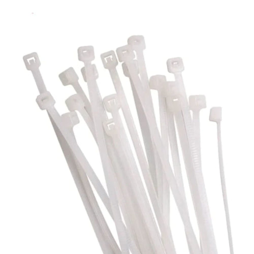 Amarras plasticas blancas 100un 4x200mm - Generico