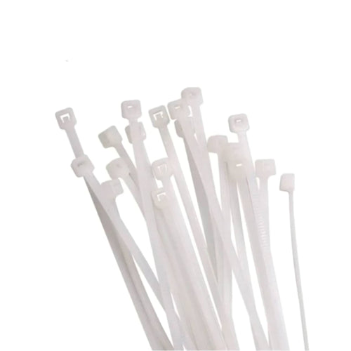 Amarras plasticas blancas 100un 4x300mm - Generico