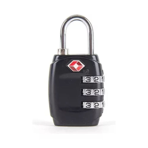 Candado para maleta de combinacion Negro - Generico