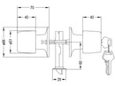 Cerradura Tubular Pomo Urbano Loggia Bronce
