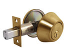 Cerrojo Auxiliar Llave/Perilla Bronce