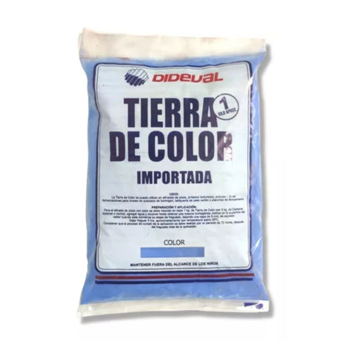 Tierra de Color 1kg Azul - Dideval