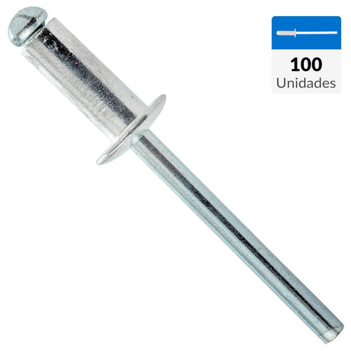 Remache Tipo Pop 3,2X6 Mm 100 Unidades