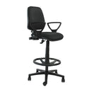 Silla Rudy Media Cajero Con Brazo Fijo Negra