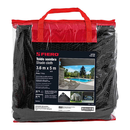 Toldo polietileno 80% sombra 3.6x5mts - Fiero