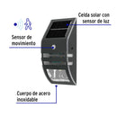 Foco solar LED con sensor de luz y movimiento 22lm - Volteck