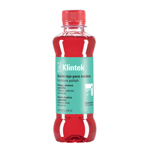 Aceite rojo para muebles 240ml - Klintek