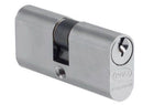 Cilindro Oval 70 mm Acceso 5 Pin 3 Llaves Cromado